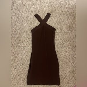 Babaton Brown Criss Cross Dress